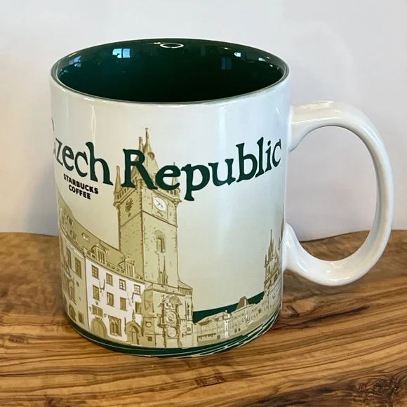 Starbucks Czech Republic Global Icon Collector Series 2017 Coffee Cup Mug 16 Oz. - Picture 4 of 10